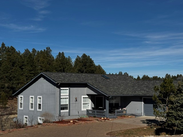 dark grey roof installation in flagstaff