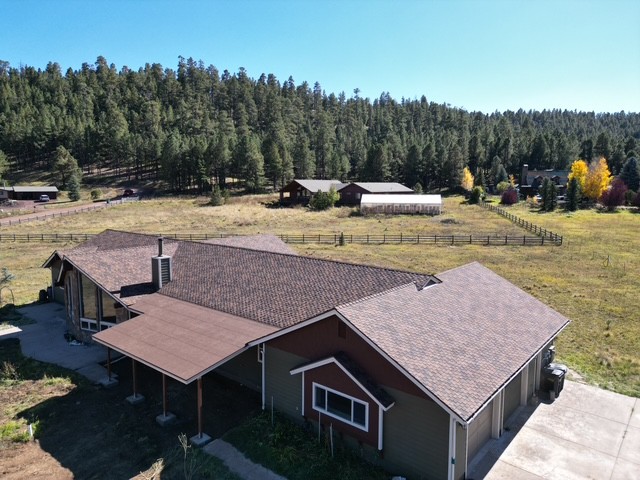 red roof shingle install in flagstaff